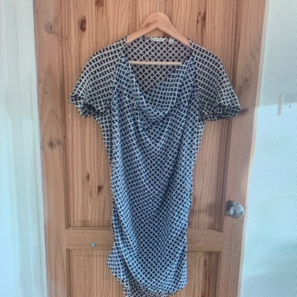 Country Road Black and White Patterned Mini Dress